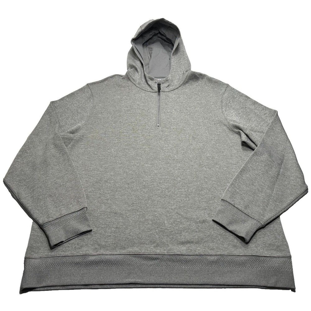Nike Dri-Fit Golf 1/4 Zip Hooded Pullover Size XL Heathered Grey DN1906-003